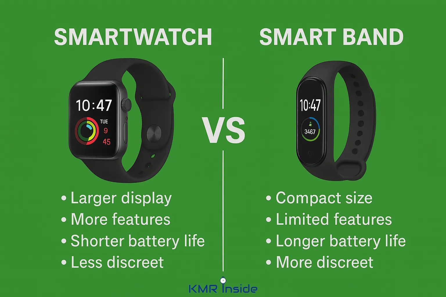 Smartwatch vs. Smart Band