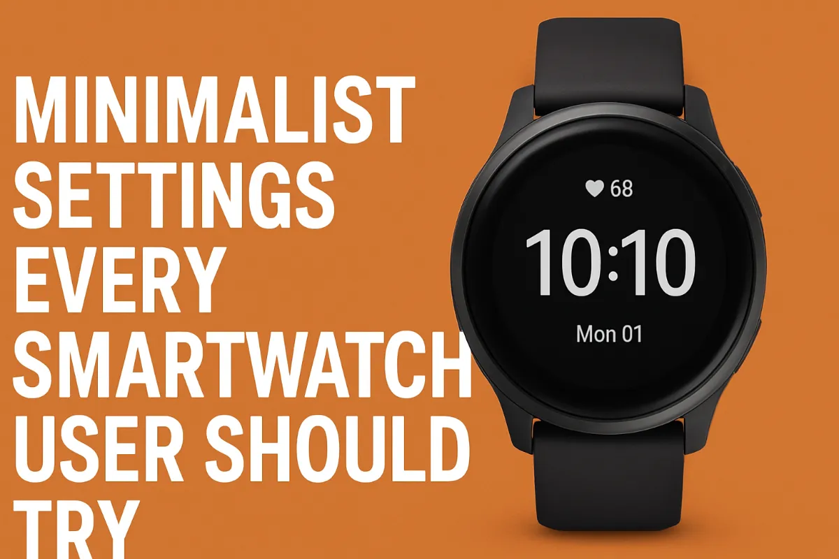MINIMALIST SETTING EVERY SMARTWATCH USER SHOULD TRY